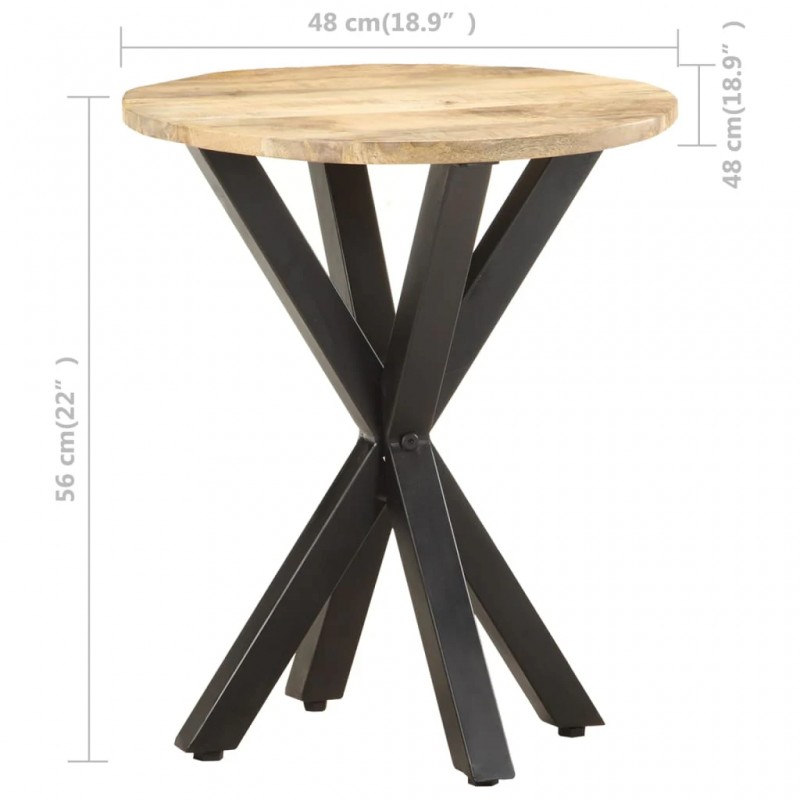 Side Table 48x48x56 cm Solid Mango Wood Side Table 48x48x56 cm Solid Mango Wood