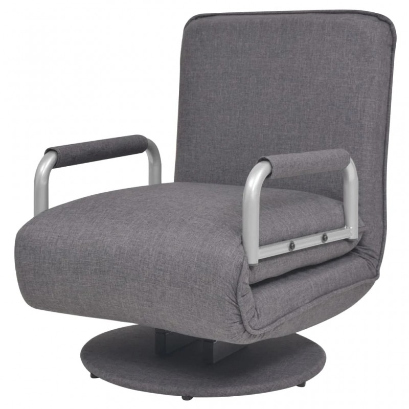 Swivel Chair and Sofa Bed Dark Grey Fabric Swivel Chair and Sofa Bed Dark Grey Fabric