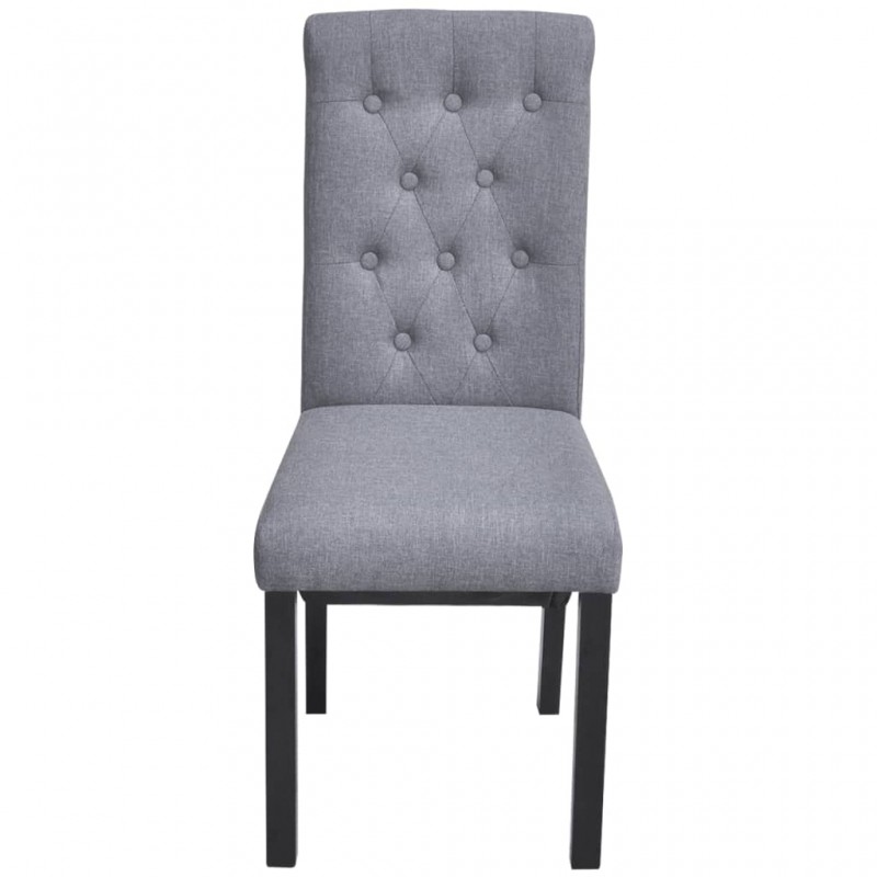 Dining Chairs 4 pcs Light Grey Fabric Dining Chairs 4 pcs Light Grey Fabric
