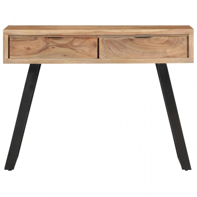 Console Table 100x35x76 cm Solid Acacia Wood with Live Edges Console Table 100x35x76 cm Solid Acacia Wood with Live Edges