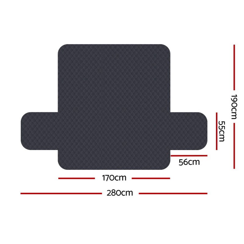 Artiss Sofa Cover Couch Covers 3 Seater 100% Water Resistant Dark Grey Artiss Sofa Cover Couch Covers 3 Seater 100% Water Resistant Dark Grey